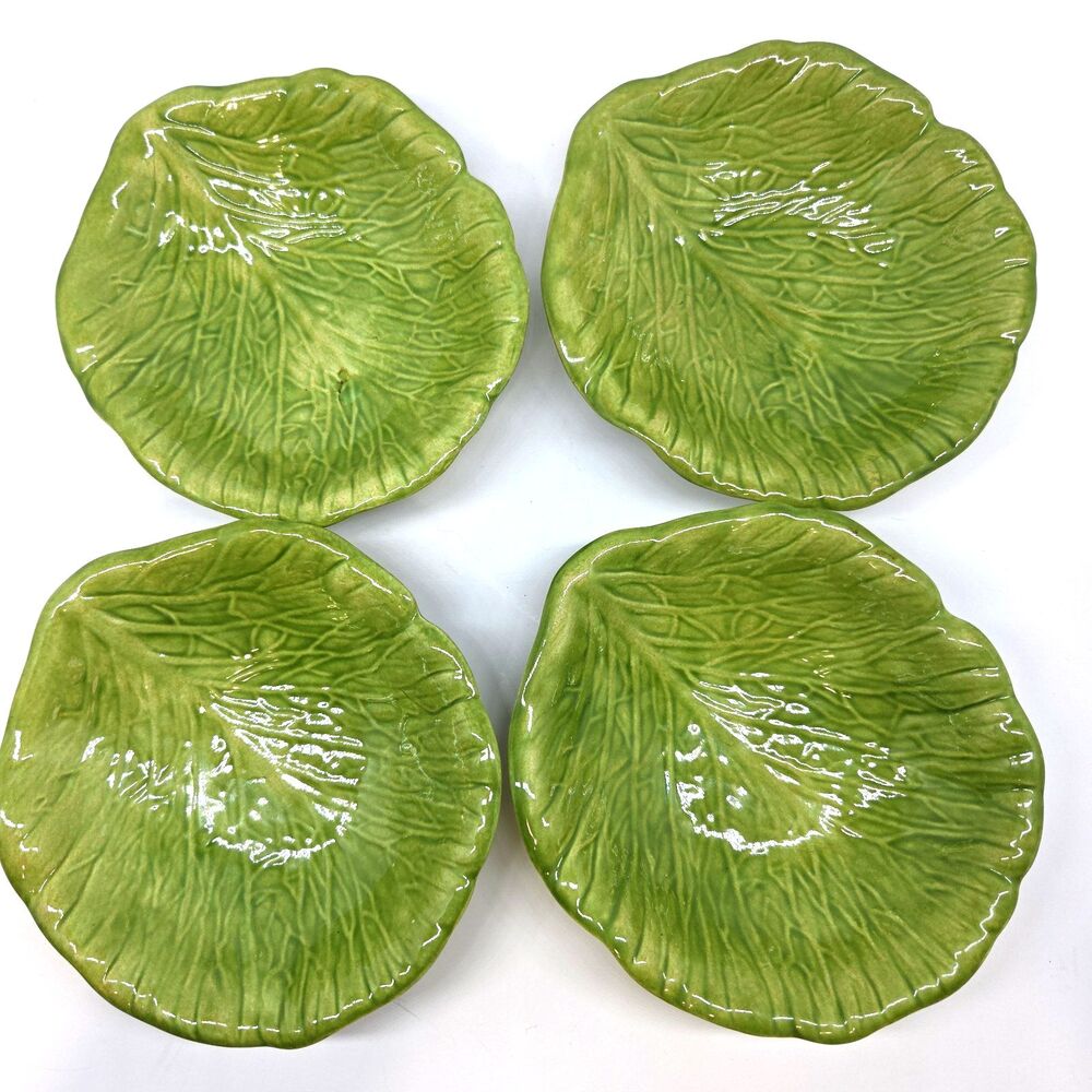 Holland Mold Cabbage Leaf Bowls Set of 4 Read Description
